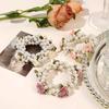 3 pieces rose pearl hair band high elastic hair tie ponytail hair tie fashion sweet headwear