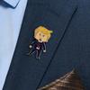 Cartoon President Pin Metal Funny Figure Brooch Pin Enamel Lapel Pin Accessory for Men Women Coat Hat Bag Jacket Backpack