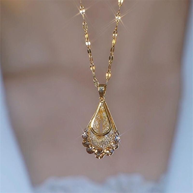 

Shiny Water Crystal Long Tassel Drop Earrings for Women Fashion Stainless Steel Metal Luxury Pendant Earring Party Jewelry Gifts
