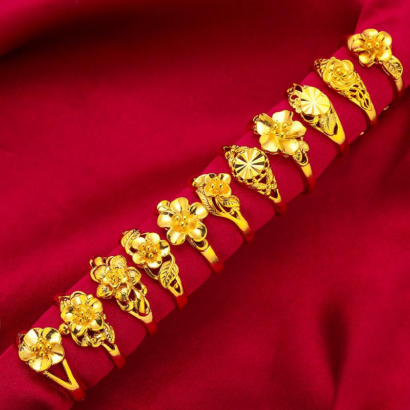 Vietnamesischer Damenring 24K vergoldet - Modeschmuck in Goldoptik für Hochzeiten