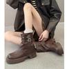 Sweet and Cool Spice Girls Pant Pants Boots Women's 2025 New Retro Thick-soled Heightening Small Design Sense Skinny Martin Short Boots