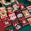 100Pcs 7x10cm Christmas Cartoon Printed Machine Sealing Snowflake Pastry Candy Cookie Packaging Xmas Party Gift Bags
