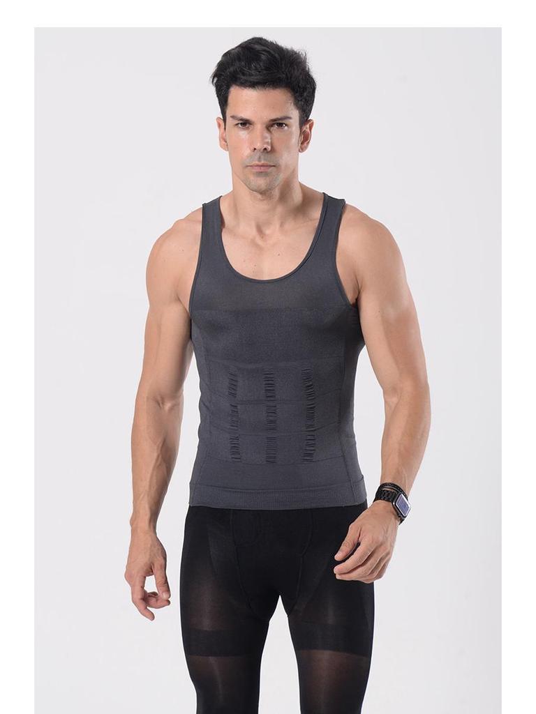 Men's Slimming Body Shaper Vest - Tummy Control & Chest Binder