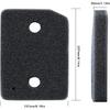 2 Pcs of Dryer Filters for Miele 9164761 Tumble Dryers Heat Pump Dryer, Sponge Filter Foam Filter Replacement Parts Filter Foam Sponge for Condenser