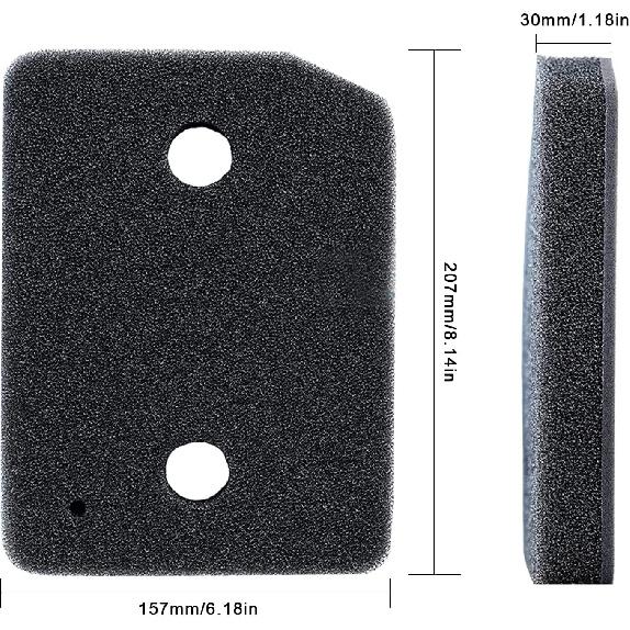 2 Pcs of Dryer Filters for Miele 9164761 Tumble Dryers Heat Pump Dryer, Sponge Filter Foam Filter Replacement Parts Filter Foam Sponge for Condenser