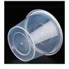 HANDUNYOU Disposable 2-Compartment Lunch Box with Lid