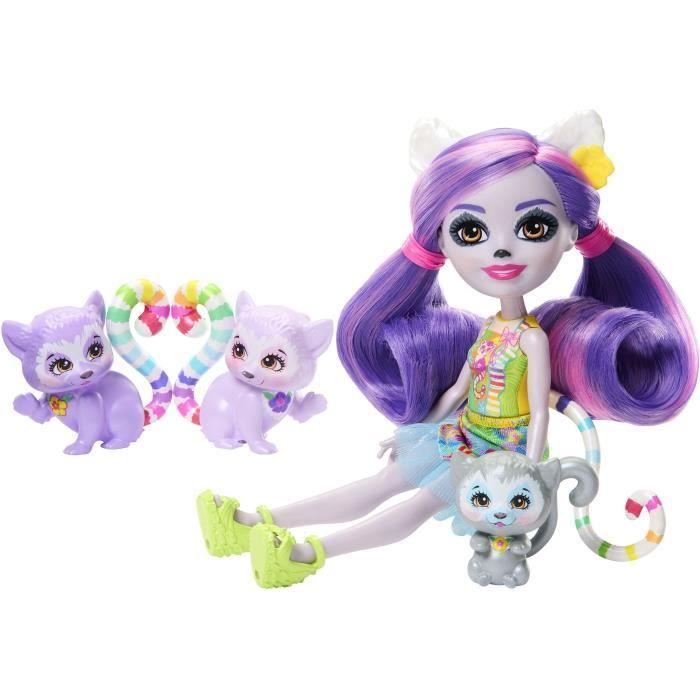 Enchantimals sunshine beach-famille lorinda lémur-coffret hrx86