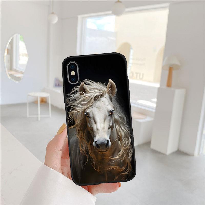 FM22 Fine Horse Phone Case for Samsung Galaxy A11 A12 A13 A15 A52S A53 A55 A56 A70 A71 A72 A73 F06 F16 F56 S10 Plus S10e