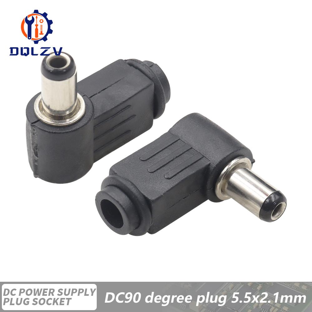 5.5*2.5mm DC Power Supply Male Plug Connector 5.5x2.1mm Female Metal Panel Mount Socket Jack DC Connectors Terminal Adapter
