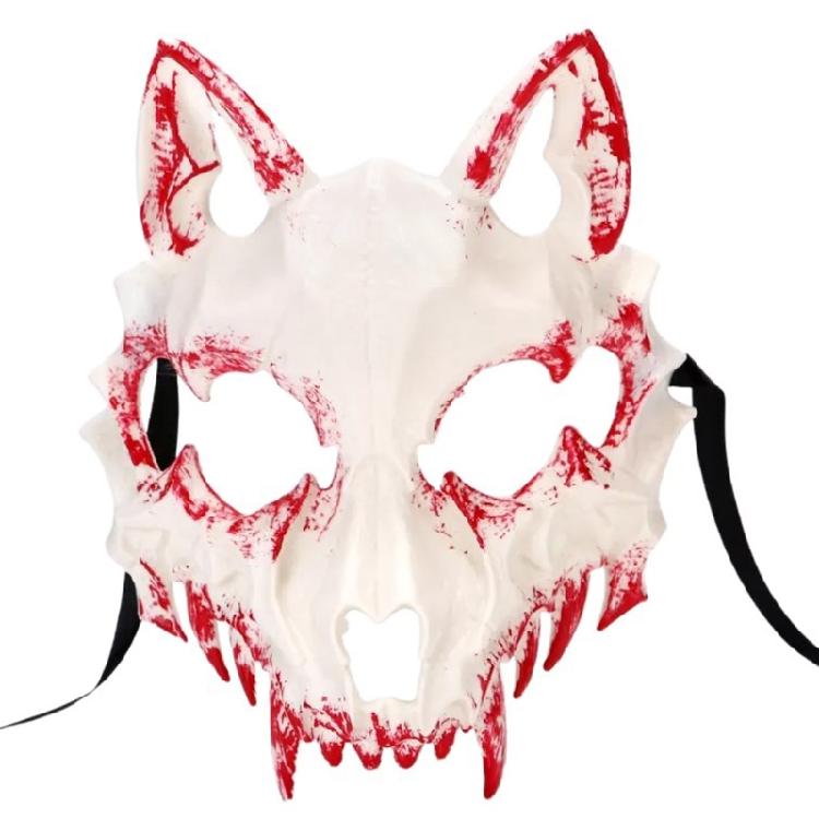 Halloween Mask Scary Mask Decorative Mask Dog Cosplay Mask Half Face Mask Anime Dragon Mask Party Decoration Mask