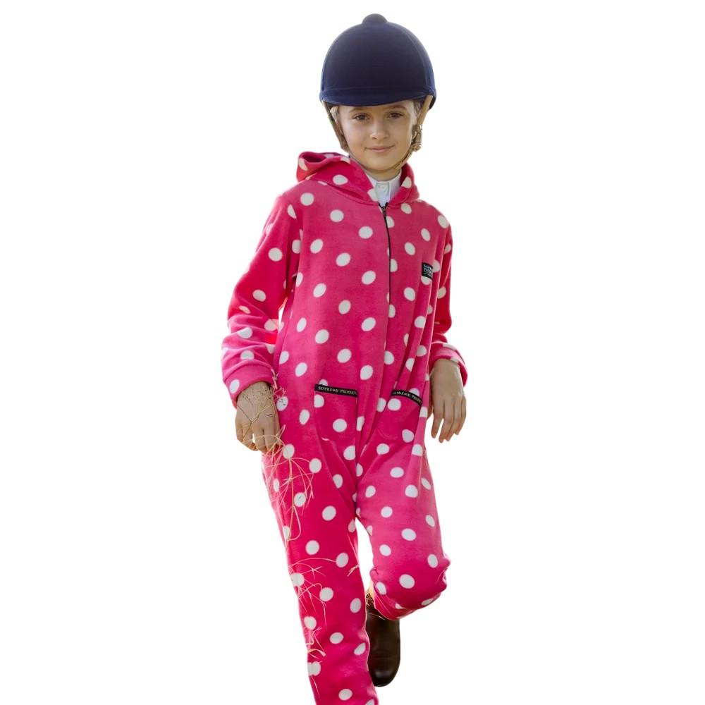 Supreme Products Childrens/Kids Dotty Fleece Jumpsuit