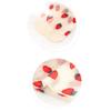 Girls Summer Thin Breathable Socks Ruffled Edge Cartoon Flower Fruit Printing Mid-calf Socks For
