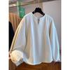 Plus Size 280g German Fleece Hoodie for Women – Autumn/Winter Loose Fit, Solid Color, Brushed, 240 Jin.