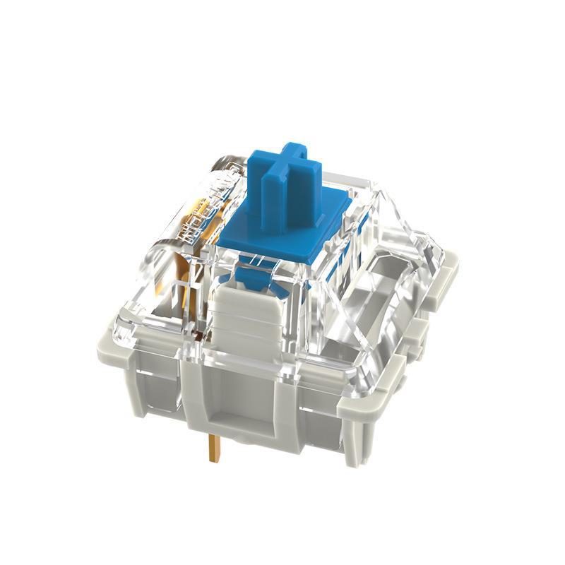 Gateron PRO 3.0 Mechanical Keyboard with Hot-Swappable Axis: Black, Tea, White, Silver, Double Spring Yellow, and Cream Shell.