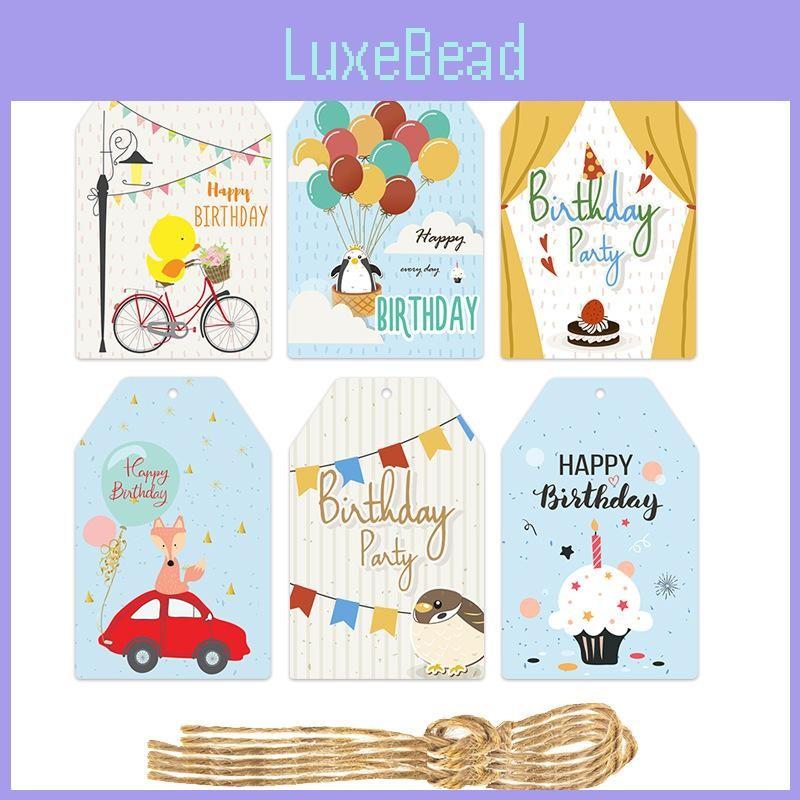 Party Birthday Decorations With Paper Hang Tags And 60pcs For Setup Venue