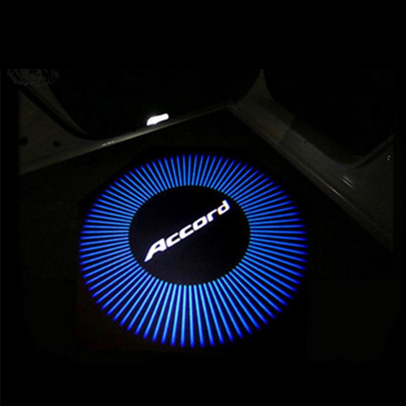 2PCS Led Car Door Welcome Light Laser Logo Projector For Accord 10th 7th 8th 9th 2003-2019 2020 2021 2023 Auto Accessories