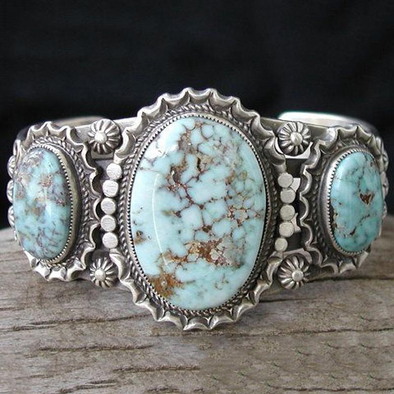 

2 шт. Женское кольцо в винтажном стиле с синтетической бирюзой для подарка на годовщину свадьбы, размеры 6-10 10