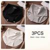 3PCS Women High Waist Briefs Pure Cotton Breathable Underwear, Plus Size Soft Ladies Triangular Panties Lingerie