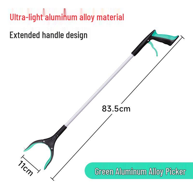 Collapsible Long-Handled Trash Picker Tongs - Household Sanitation Tool