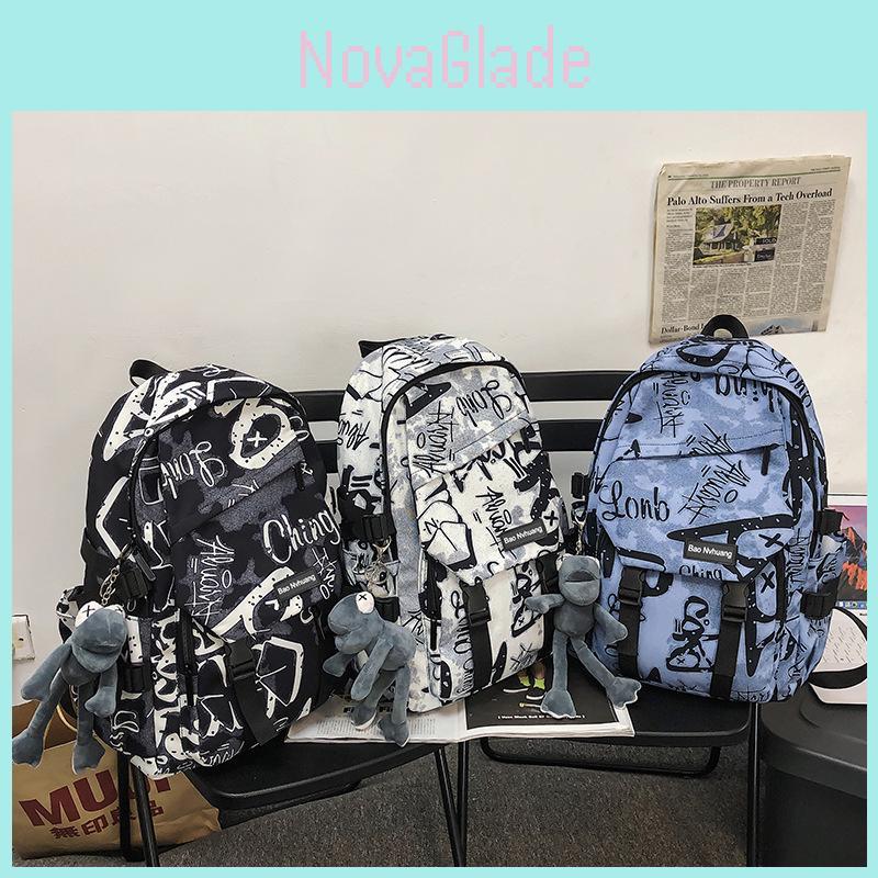 Zaino Unisex alla Moda ad Alta Capacità Per Studenti alla Moda per Uso Outdoor e Viaggio