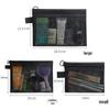 Portable Large Capacity Transparent Mesh Makeup and Toiletry Organizer