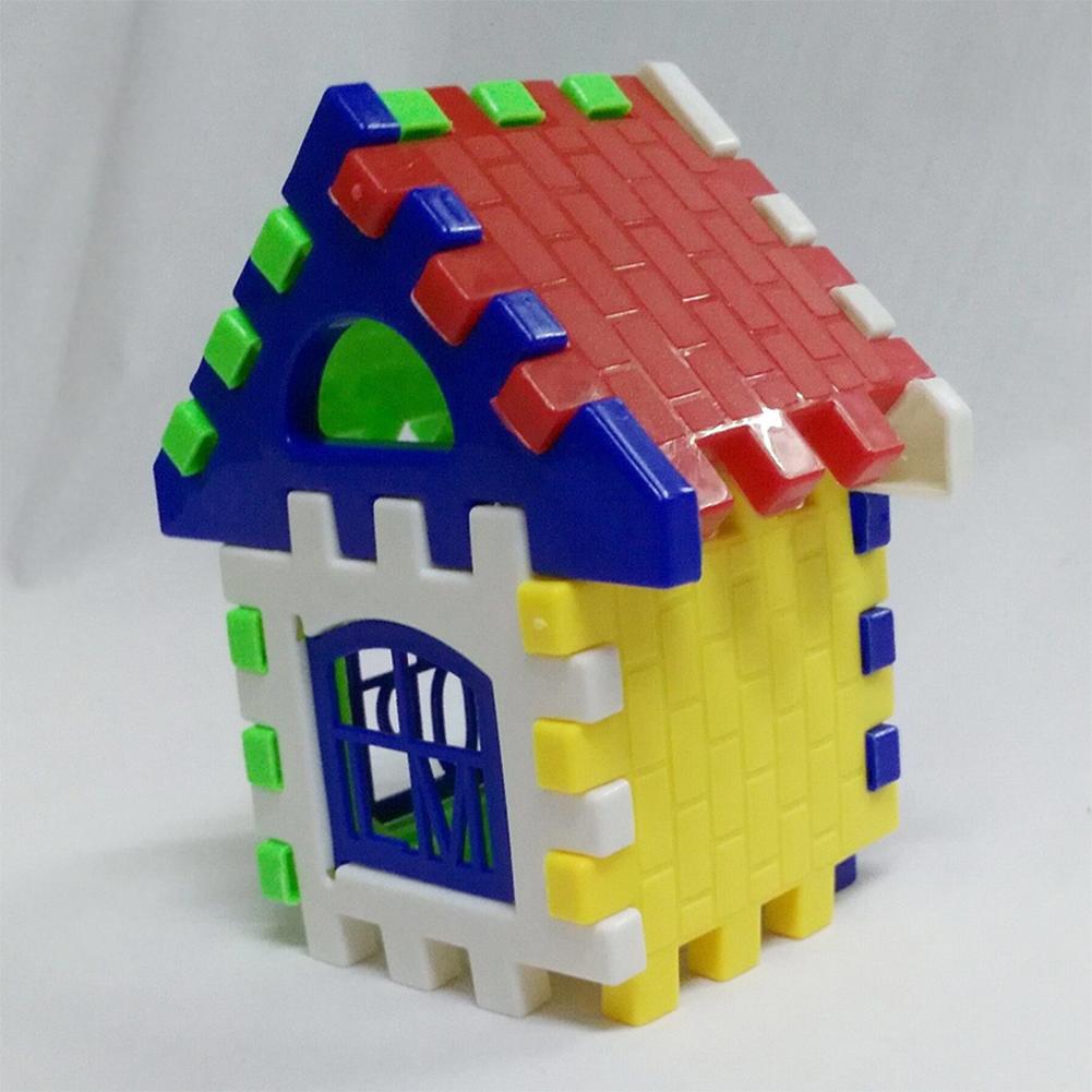 Puzzle Education Children Building Blocks Toy Smart Plastic House Building Blocks Toy