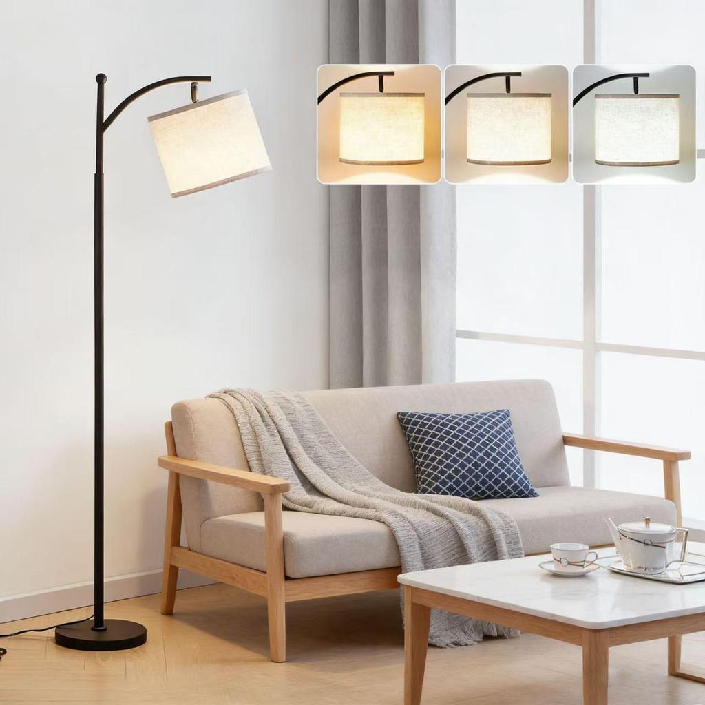 Vintage LED Floor Lamp for Living Room, Bedroom, or Study