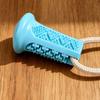 Dog Teething Toy with Treat Dispenser Suction Cup TPR Chew Ball Interactive Boredom Relief Dental Health Self-Play Pet Toy for Anxiety Energy Burn
