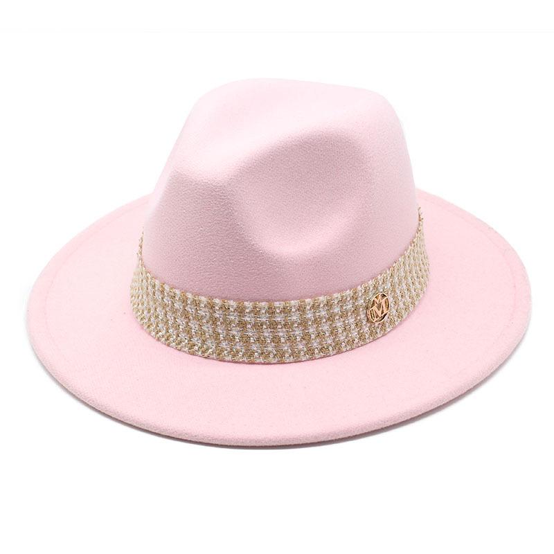 Woolen Hat Top Hat Jazz Hat Bow M Standard Woolen Hat