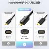 UGREEN Micro HDMI Extension Cable Micro HDMI To HDMI Conversion Adapter Compatible with 4K 3D HDMI Type D Gopro Hero 7 6 5 4, Asus Transformer T100, L