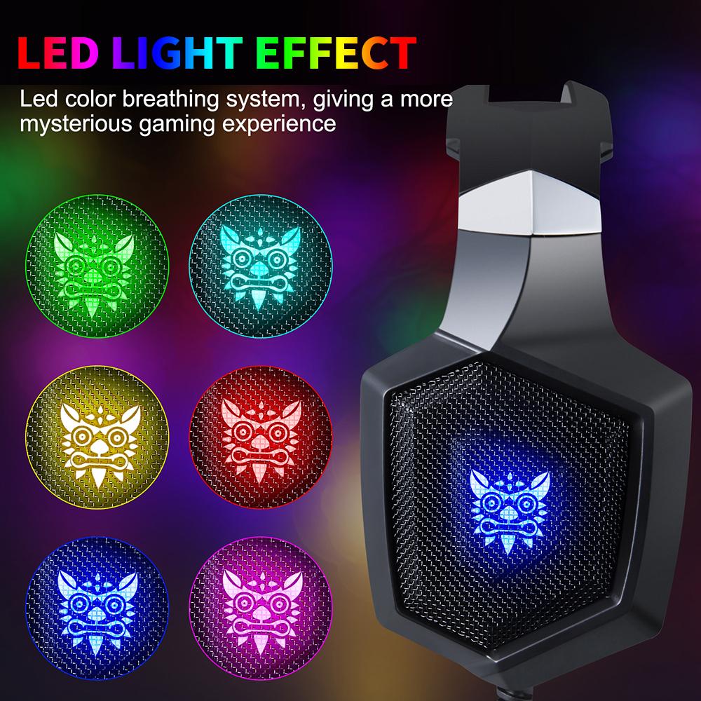 Buy ONIKUMA K8 Wired E-sports Gaming Headset with 50mm Driver Unit Bendable  Microphone LED Light Effect at affordable prices — free shipping, real  reviews with photos — Joom