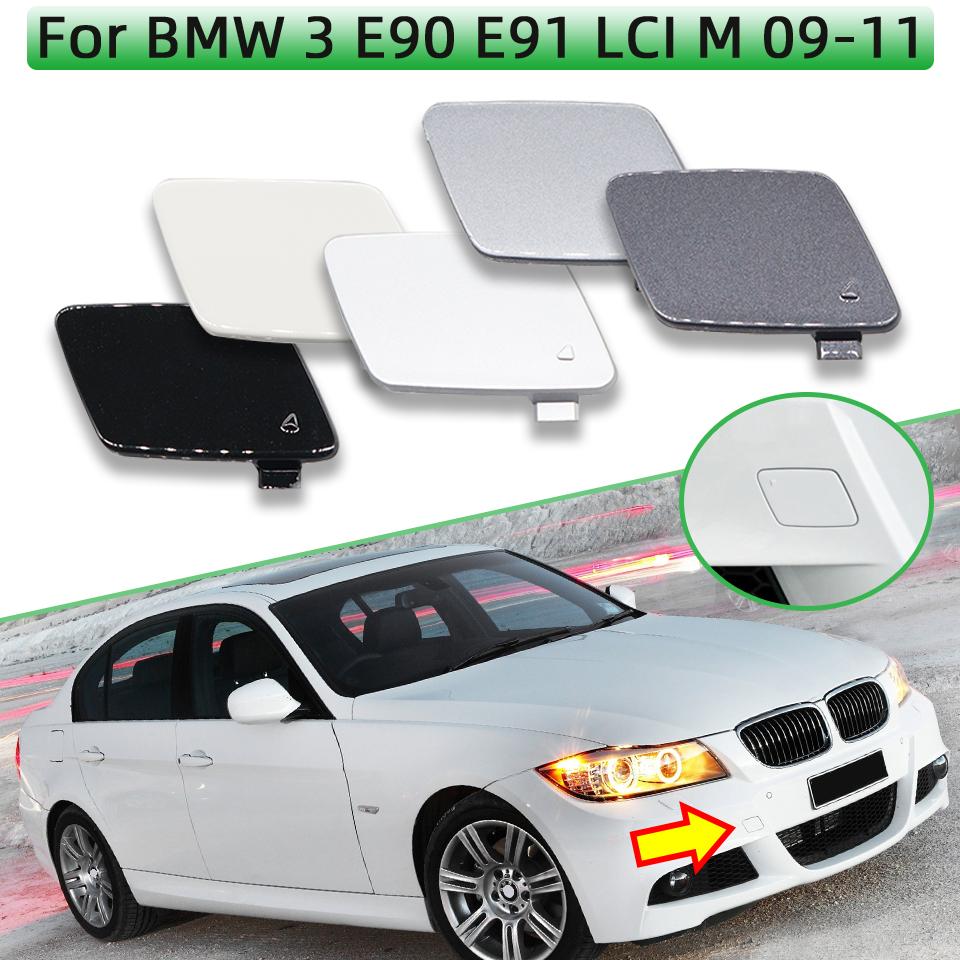 Car Front Bumper Tow Hook Eye Cover For BMW 3 LCI E90 E91 M SPORT 2009 2010 2011 2012 51117891391 Towing Hauling Trailer Lid