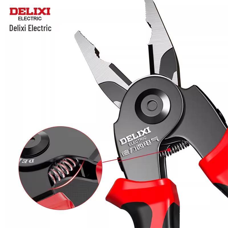 DELIXI Multifunctional High-Hardness Electrical Wire Cutter and Electrician Pliers Set