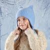 Pălării noi pentru copii Pălărie drăguță cu urechi de pisică Tricotată din lână Iarnă Băieți Fete Bebeluși Glugi cu protecție pentru urechi Pălării colorate calde de exterior la modă