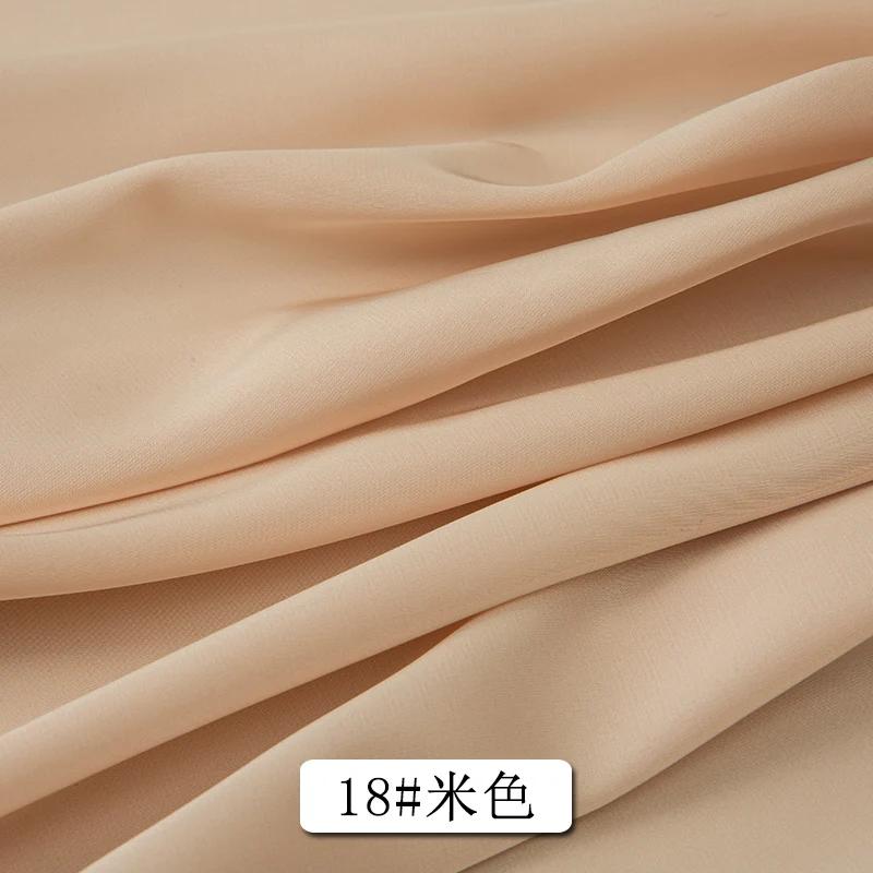 0.5m/1m/2m Soft Opaque Satin Chiffon Fabric For Home Wear, Clothing Skirts, Shirt linings,Pajamas, Handmade DIY Clothing Fabric