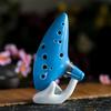 Dark Green 12-Hole Alto C Key Zelda Ocarina with Excellent Intonation and Tone