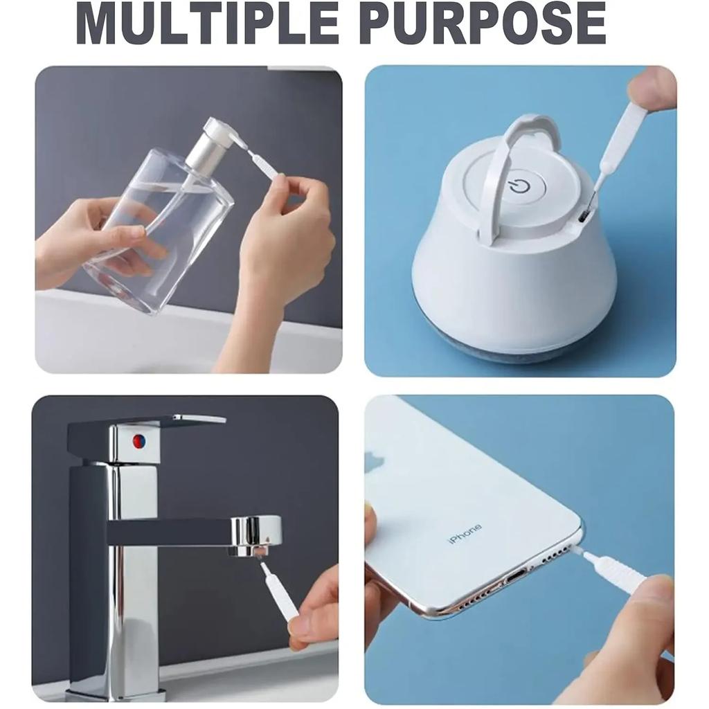 Mini Brosse à Pores Nettoyant de Trous Mobiles Accessoires de Toilette Brosse de Nettoyage de Pommeau de Douche Nettoyage d'Embout de Salle de Bain Anti-Obturation