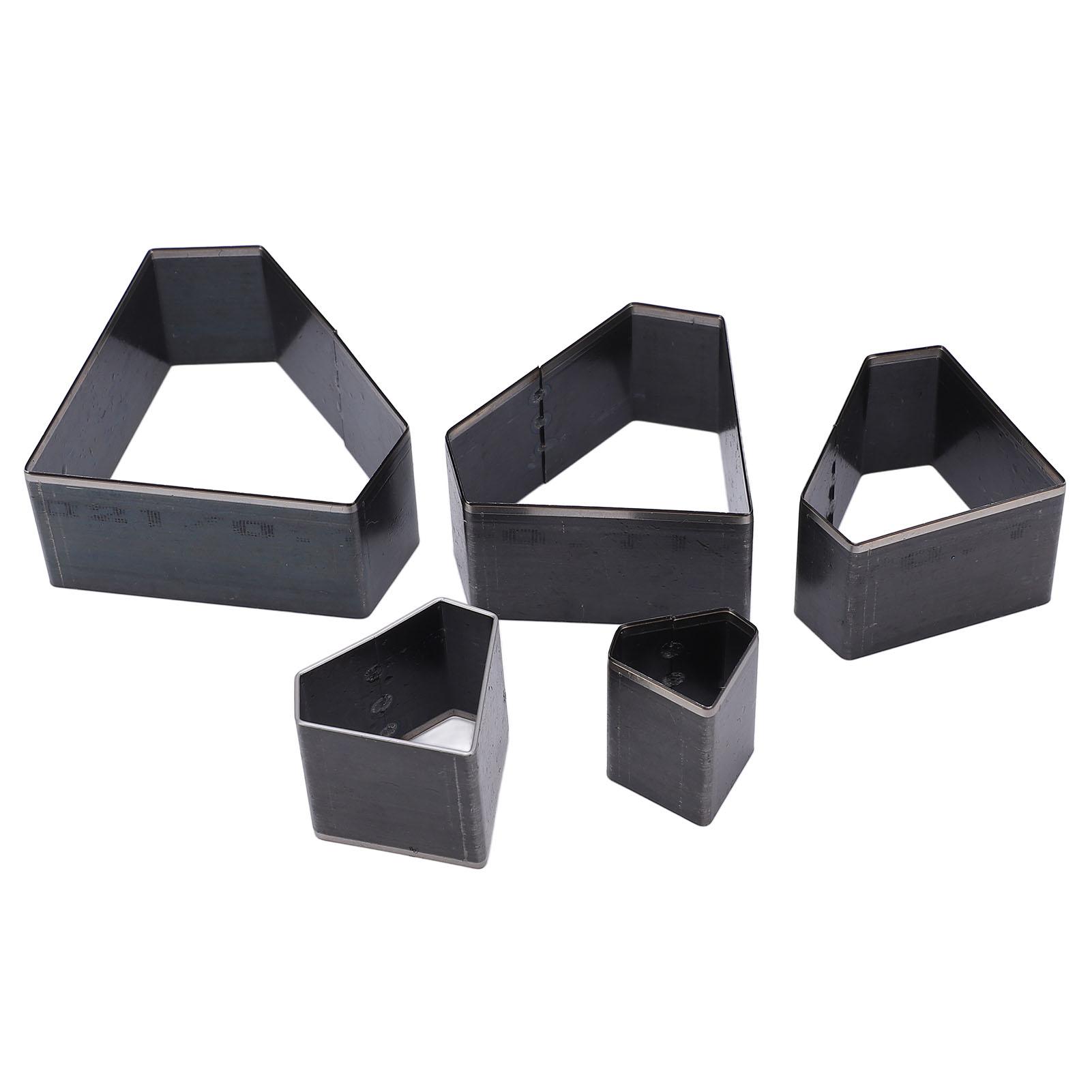 

5 шт. Кожаный высекальный пресс-форма для вырубки полостей, разные размеры, в форме ромбов, сделай сам, резка кожи