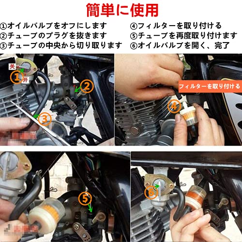 YFFSFDC Fuel Filter Gasoline Filter Cleaner Gasoline Pipe Hose Line with Magnet Rust Catch Motorcycle Automobile Supplies