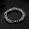 Handmade Stainless Steel Bracelet Vintage Wrist Jewelry Delicate Braided Bracelet Suitable for Men and Woman Present