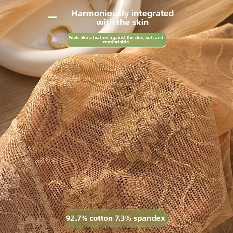 Women's Spring and Summer Thin Style High Waist Breathable Comfortable High Spring Cotton Crotch Underwear