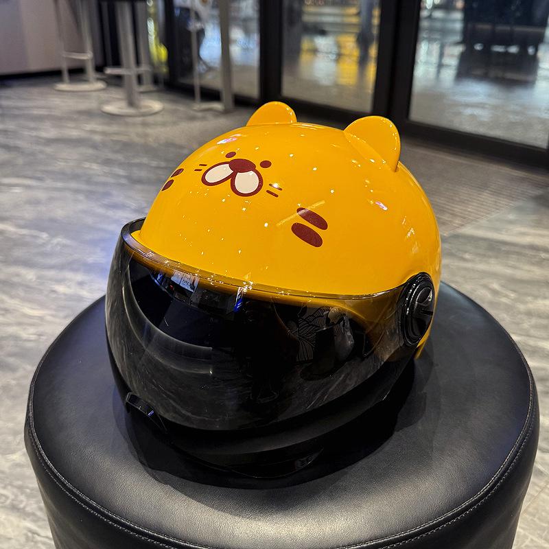 

Children s Electric Scooter Helmet - Cute Little Tiger Design, Ages 3-12, Summer Safety, National Standard for Boys & Girls Small