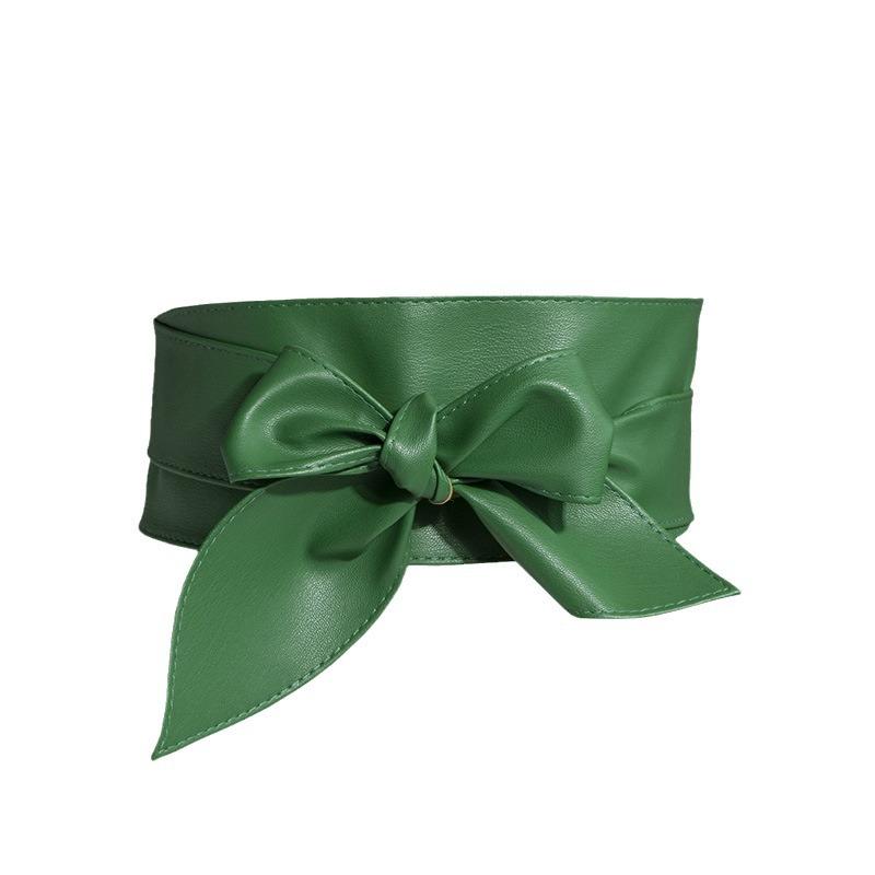 Ladies' Versatile Decorative Belt, Women's Wide Waistband, Soft Leather Ribbon, Women's Waistband, Knotted Belt