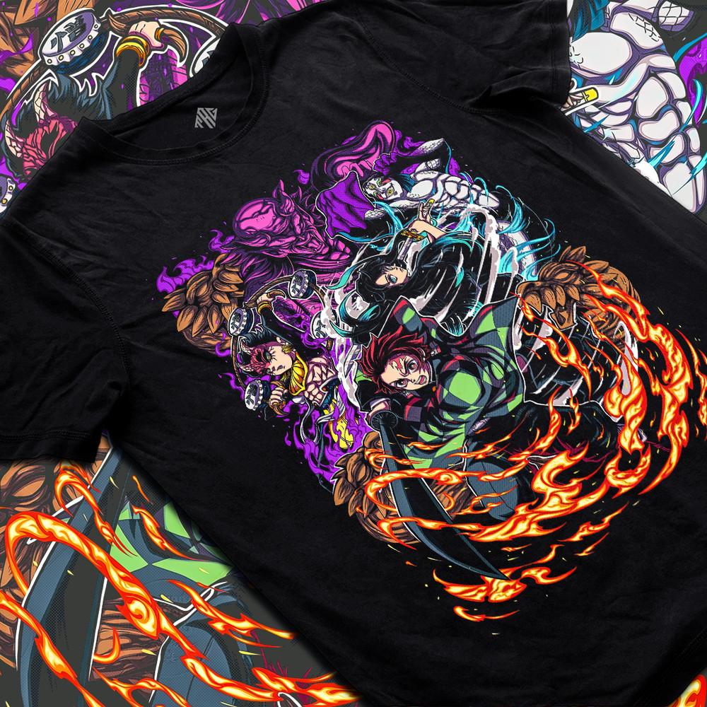 

Demon Slayer Tanjiro x Muichiro Tee Epic Fight Anime Shirt 2XL