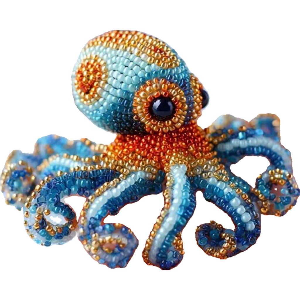 Kreativní sada pro vyšívání korálky Víceúčelová sada pro korálkování na téma oceán DIY Sada Odolná Roztomilá oceánská zvířata Vyšívání pro začátečníky