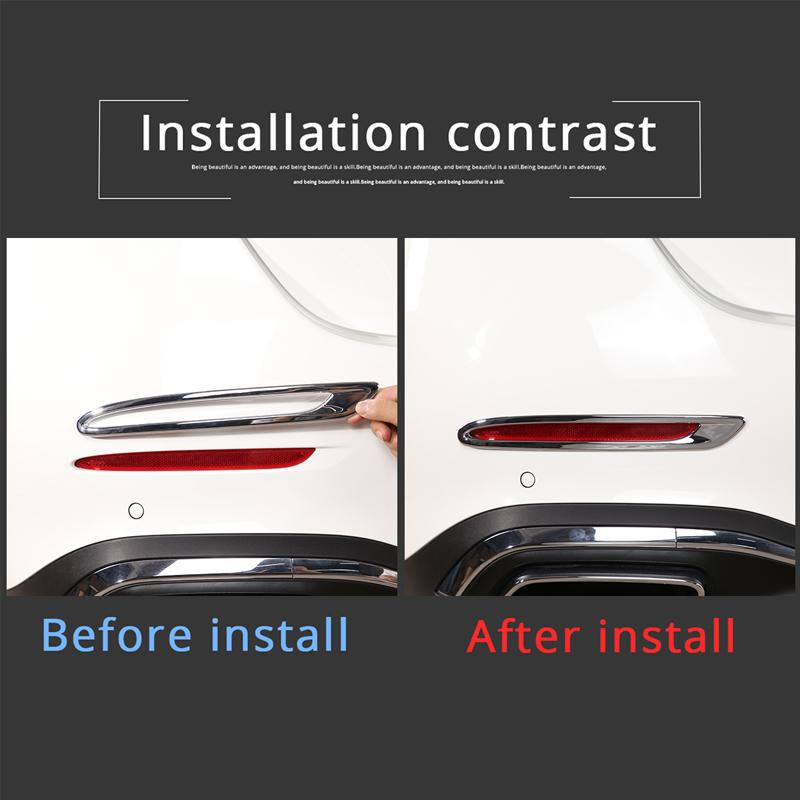 Rear Fog Lamp Cover Frame Sticker Trim For Mercedes Benz C Class W206 2026 2026 2026 2026 Exterior Light Accessories Car Styling