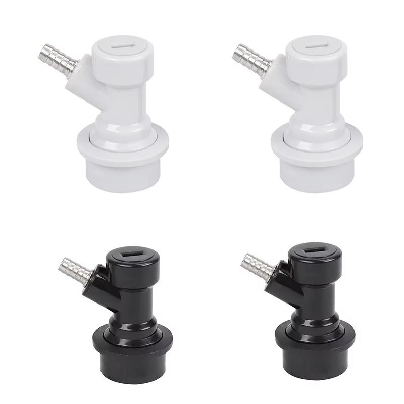 4 Piezas Conector de Bloqueo de Bola, Desconexión de Bloqueo de Bola para Barril de Cerveza, Conectores de Líquido / Gas para Elaboración Casera, Piezas para Barril Corny / Cornelius