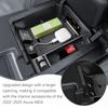 Sixthsmoy For 2025 Acura MDX Center Console Organizer Tray Armrest Storage Box Secondary Interior Car Box Organizer Accessories