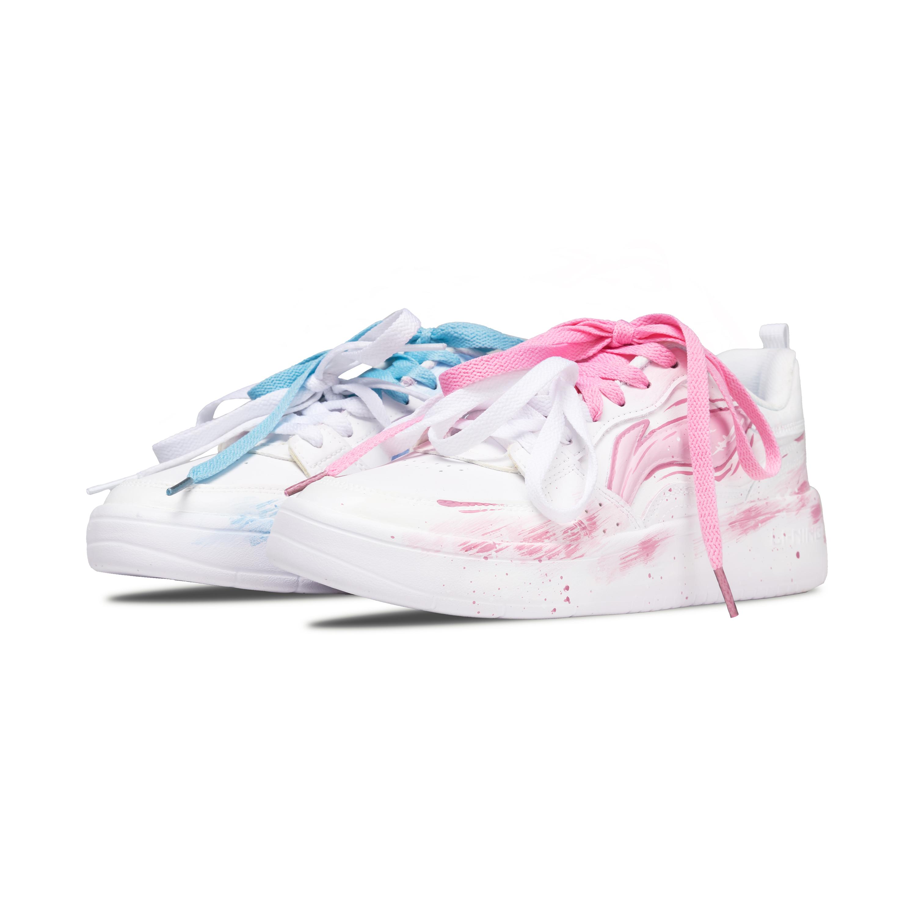 Li Ning Sycee Cushioning Breathable Cushioning Breathable Low top Skateboard Shoes Women s AGCT340-5(Team1420-) 36