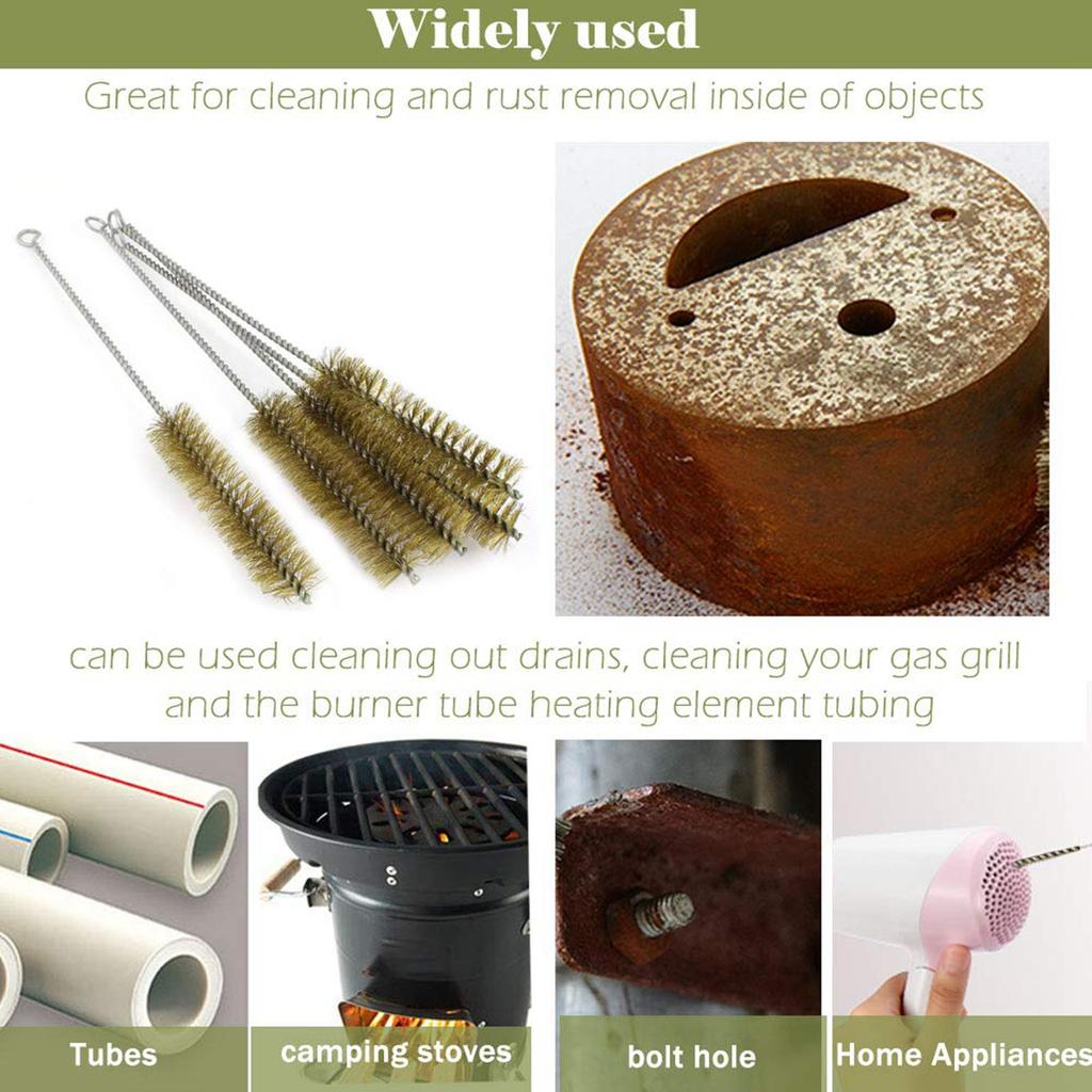 10 buc din alamă tub de sârmă paie perii set de perii pentru sticle 20 cm lungime perie de sârmă pentru curățarea țevilor perii de curățare instrumente